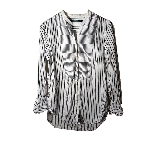 Lauren Ralph Lauren Tops - Lauren Ralph Lauren Shirt Women's Small Striped Button Long Sleeve Top